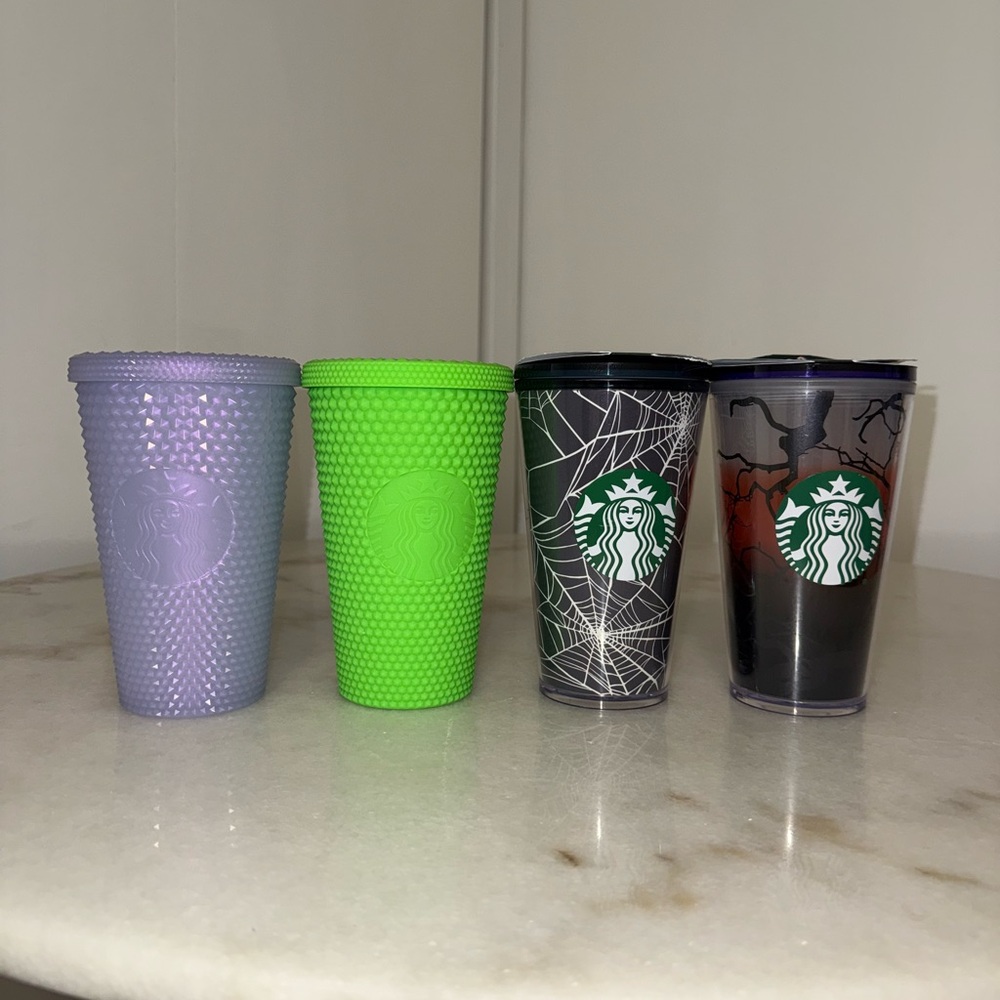 Starbucks Colorful Tumbler Collection - Lavender, Lime, Black